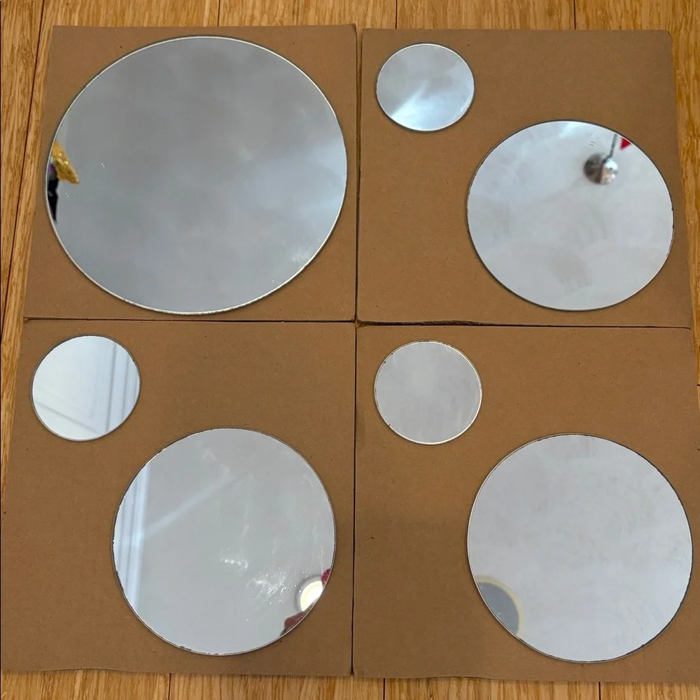 New Zoe Round Mirror Wall Decor, Set of 7
